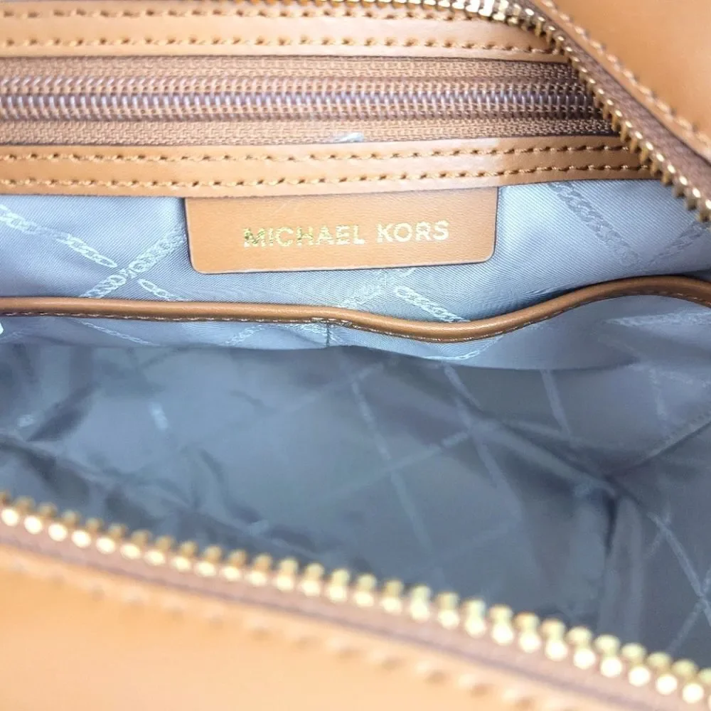 MICHAEL KORS Whitney zip top shoulder tote bag